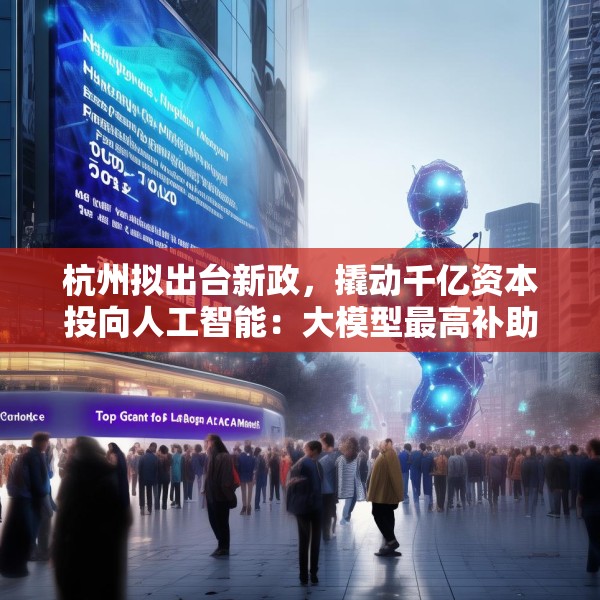 杭州拟出台新政，撬动千亿资本投向人工智能：大模型最高补助5000万