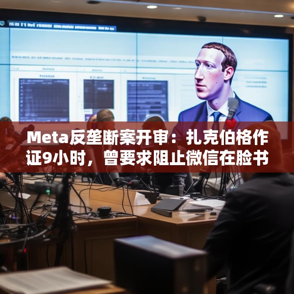 Meta反垄断案开审：扎克伯格作证9小时，曾要求阻止微信在脸书投放广告
