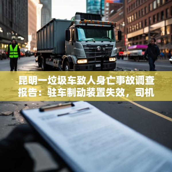 昆明一垃圾车致人身亡事故调查报告：驻车制动装置失效，司机欲阻停被撞