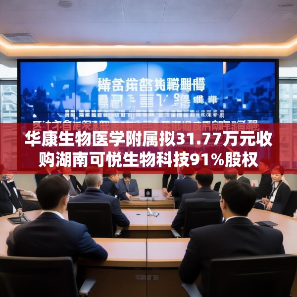 华康生物医学附属拟31.77万元收购湖南可悦生物科技91%股权