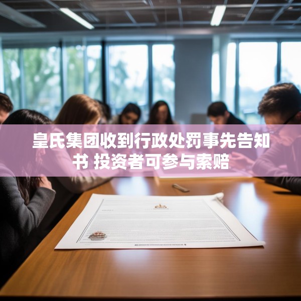 皇氏集团收到行政处罚事先告知书 投资者可参与索赔