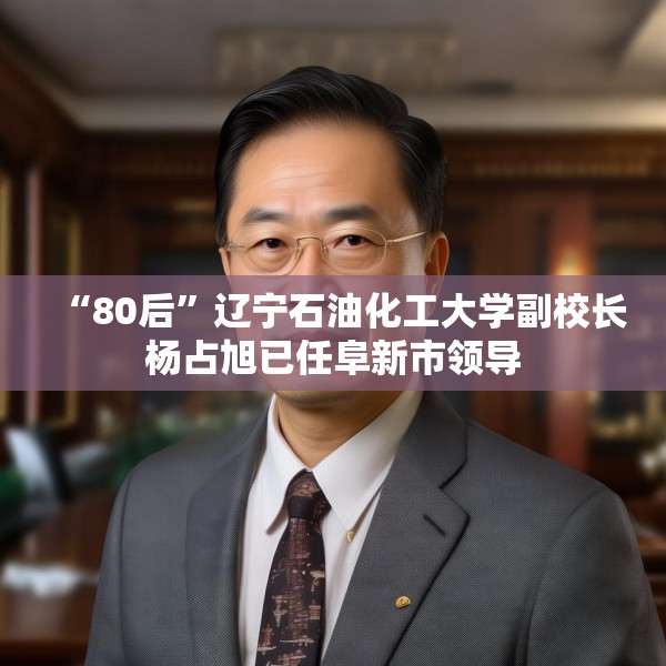 “80后”辽宁石油化工大学副校长杨占旭已任阜新市领导