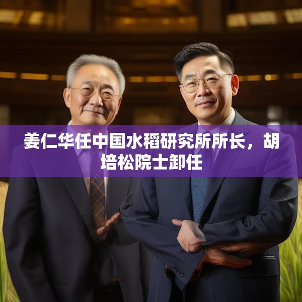 姜仁华任中国水稻研究所所长，胡培松院士卸任