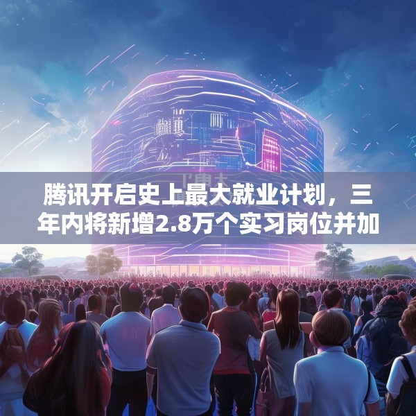 腾讯开启史上最大就业计划，三年内将新增2.8万个实习岗位并加大转化录用