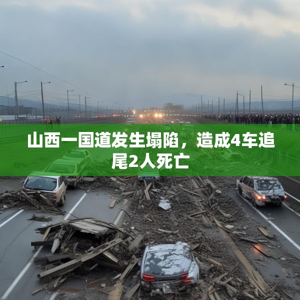 山西一国道发生塌陷，造成4车追尾2人死亡