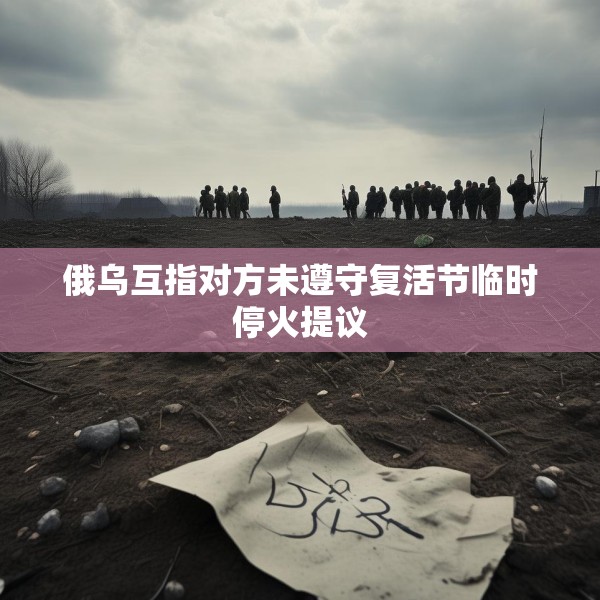 俄乌互指对方未遵守复活节临时停火提议
