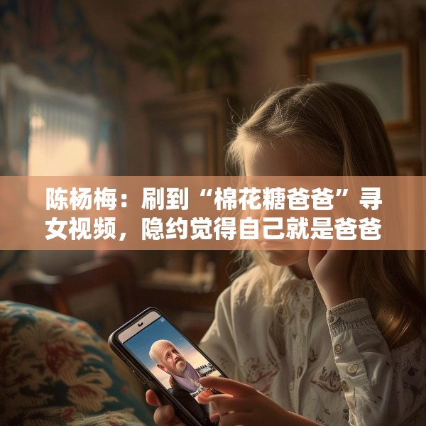 陈杨梅：刷到“棉花糖爸爸”寻女视频，隐约觉得自己就是爸爸要找的孩子