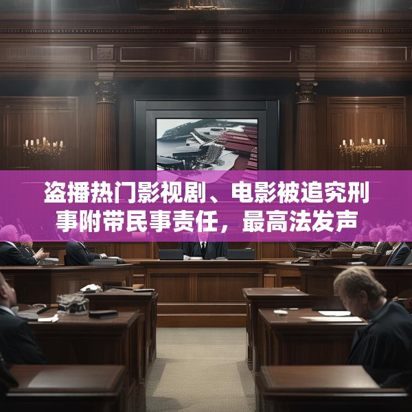 盗播热门影视剧、电影被追究刑事附带民事责任，最高法发声