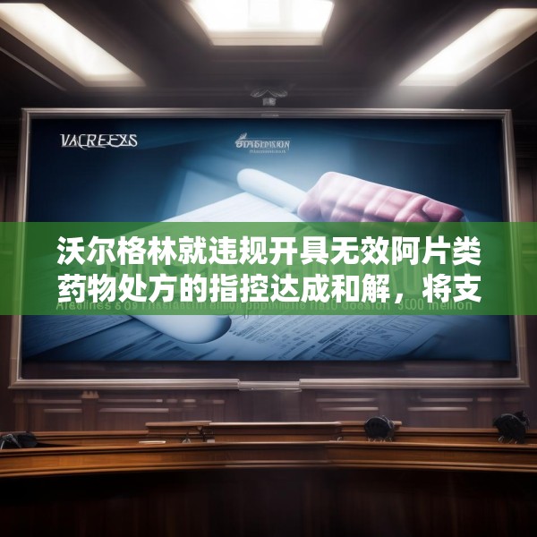 沃尔格林就违规开具无效阿片类药物处方的指控达成和解，将支付 3 亿美元