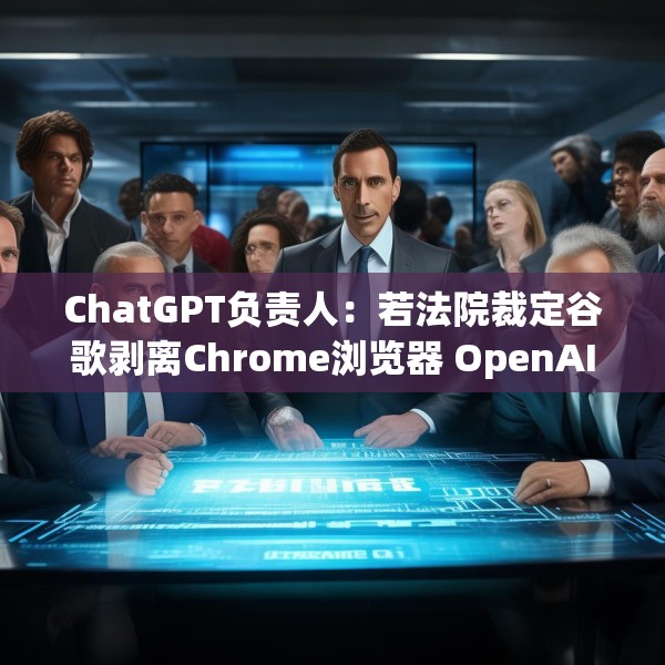 ChatGPT负责人：若法院裁定谷歌剥离Chrome浏览器 OpenAI会有意购买