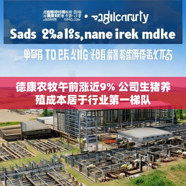 德康农牧午前涨近9% 公司生猪养殖成本居于行业第一梯队