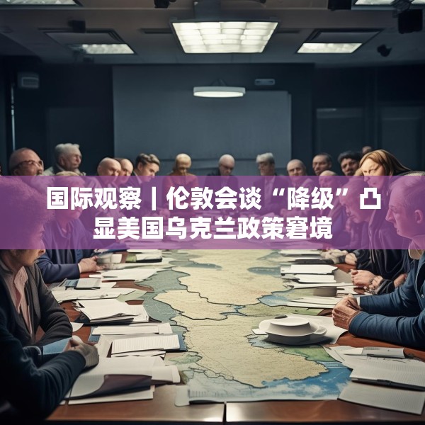 国际观察｜伦敦会谈“降级”凸显美国乌克兰政策窘境