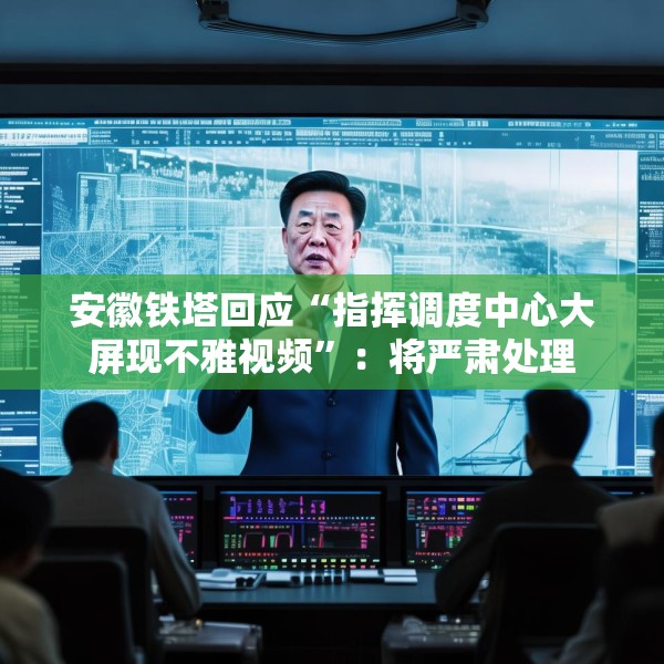 安徽铁塔回应“指挥调度中心大屏现不雅视频”：将严肃处理