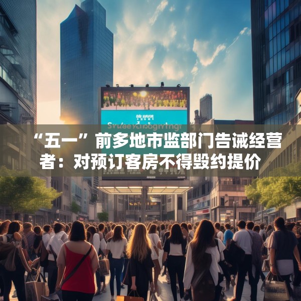“五一”前多地市监部门告诫经营者：对预订客房不得毁约提价