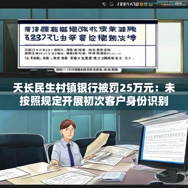 天长民生村镇银行被罚25万元：未按照规定开展初次客户身份识别