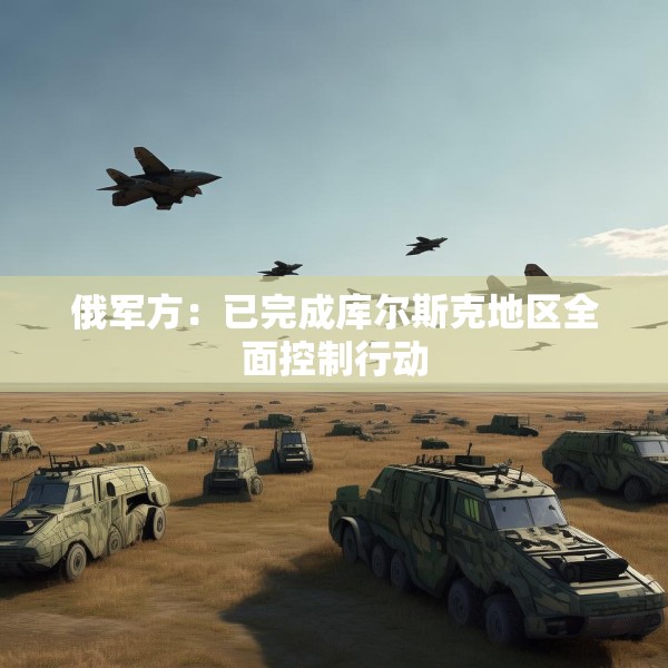 俄军方：已完成库尔斯克地区全面控制行动