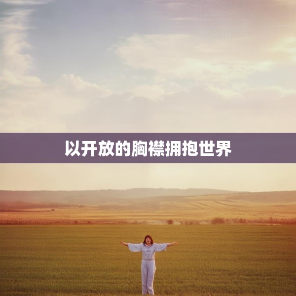 以开放的胸襟拥抱世界
