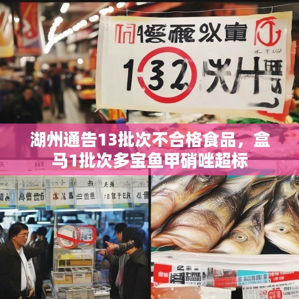 湖州通告13批次不合格食品，盒马1批次多宝鱼甲硝唑超标