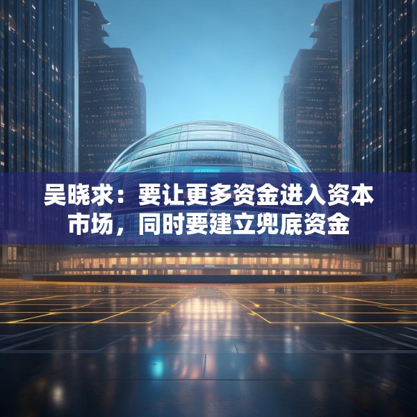 吴晓求：要让更多资金进入资本市场，同时要建立兜底资金
