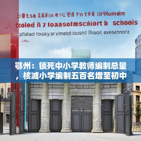 鄂州：锁死中小学教师编制总量，核减小学编制五百名增至初中