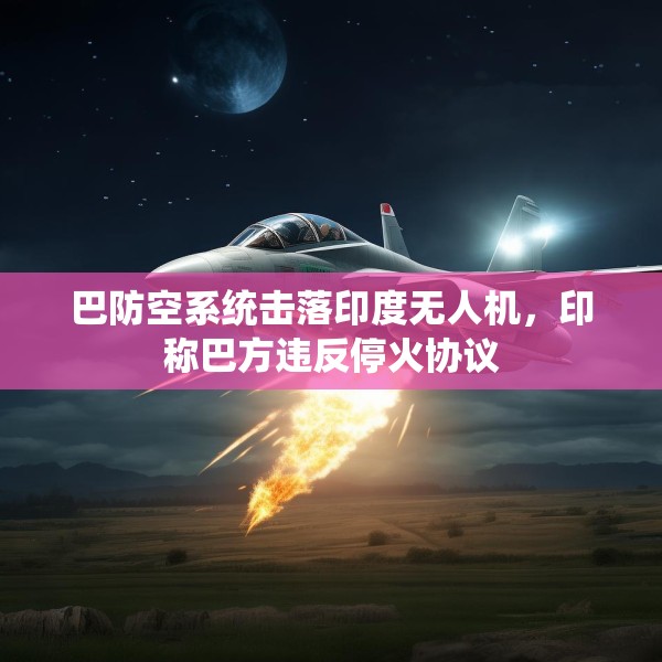 巴防空系统击落印度无人机，印称巴方违反停火协议