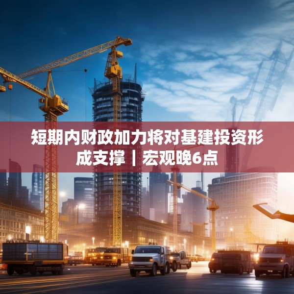 短期内财政加力将对基建投资形成支撑｜宏观晚6点