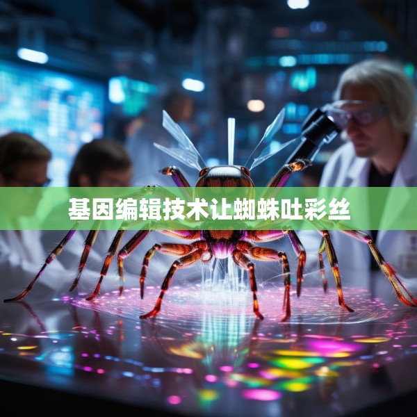 基因编辑技术让蜘蛛吐彩丝