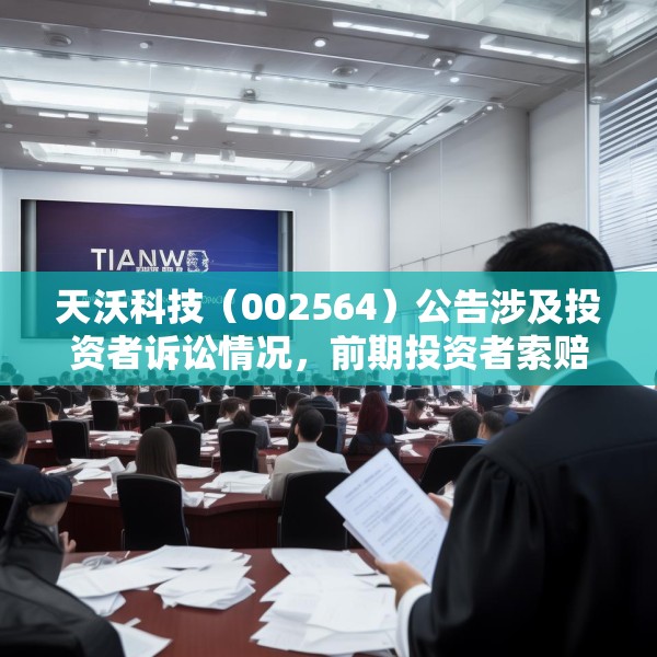 天沃科技（002564）公告涉及投资者诉讼情况，前期投资者索赔案已有一审胜诉