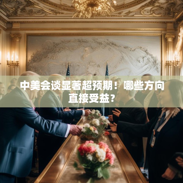 中美会谈显著超预期！哪些方向直接受益？