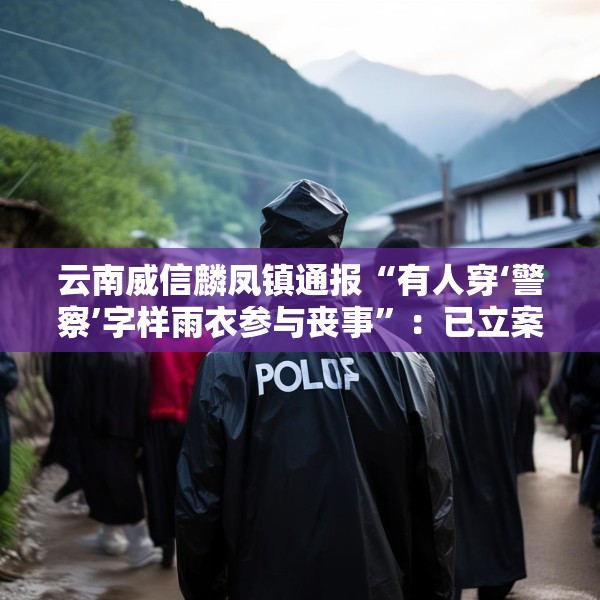 云南威信麟凤镇通报“有人穿‘警察’字样雨衣参与丧事”：已立案查处