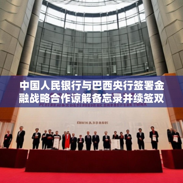 中国人民银行与巴西央行签署金融战略合作谅解备忘录并续签双边本币互换协议