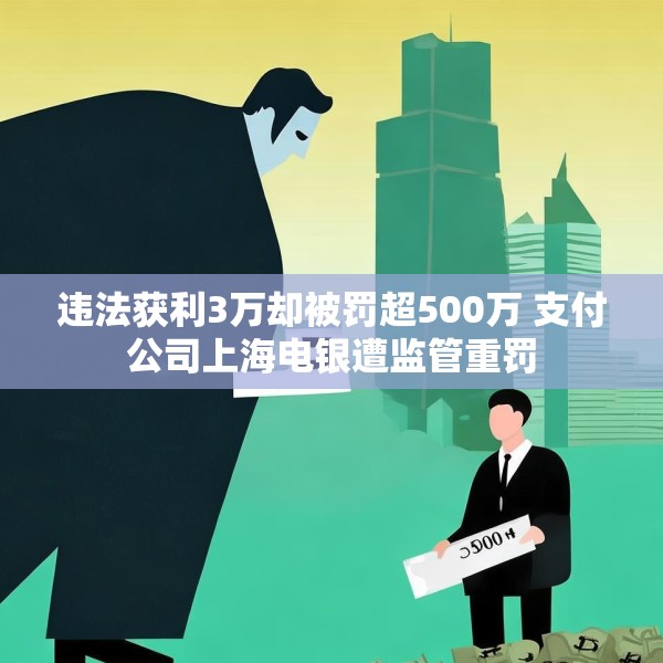 违法获利3万却被罚超500万 支付公司上海电银遭监管重罚