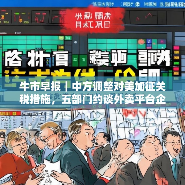 牛市早报｜中方调整对美加征关税措施，五部门约谈外卖平台企业