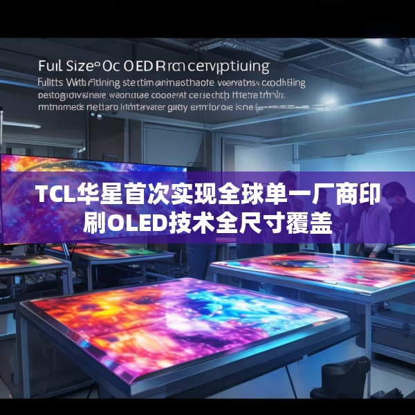 TCL华星首次实现全球单一厂商印刷OLED技术全尺寸覆盖