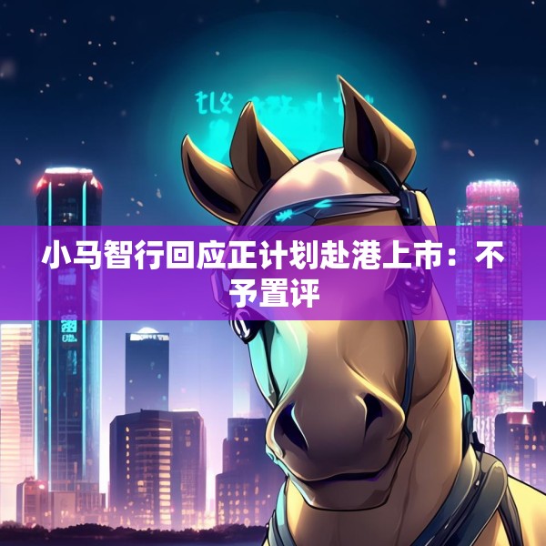小马智行回应正计划赴港上市：不予置评