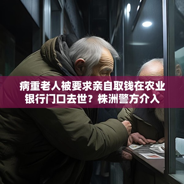 病重老人被要求亲自取钱在农业银行门口去世？株洲警方介入