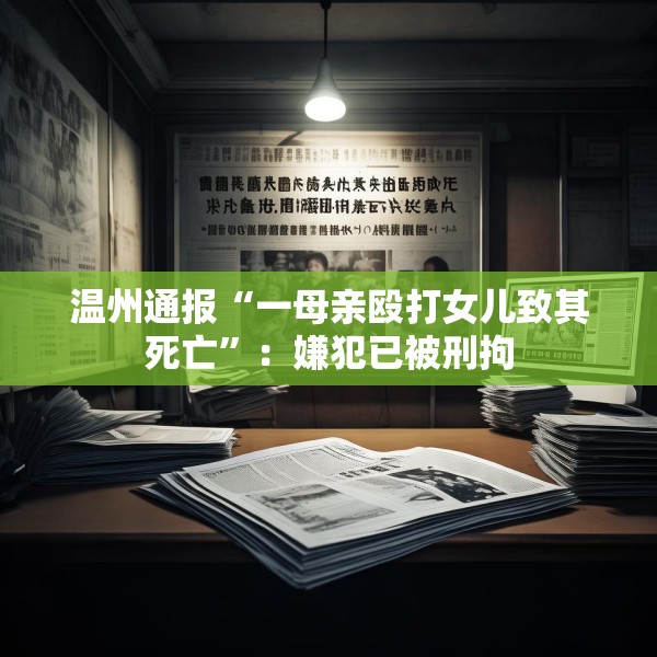 温州通报“一母亲殴打女儿致其死亡”：嫌犯已被刑拘
