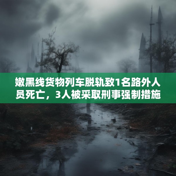 嫩黑线货物列车脱轨致1名路外人员死亡，3人被采取刑事强制措施
