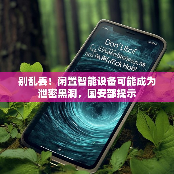 别乱丢！闲置智能设备可能成为泄密黑洞，国安部提示