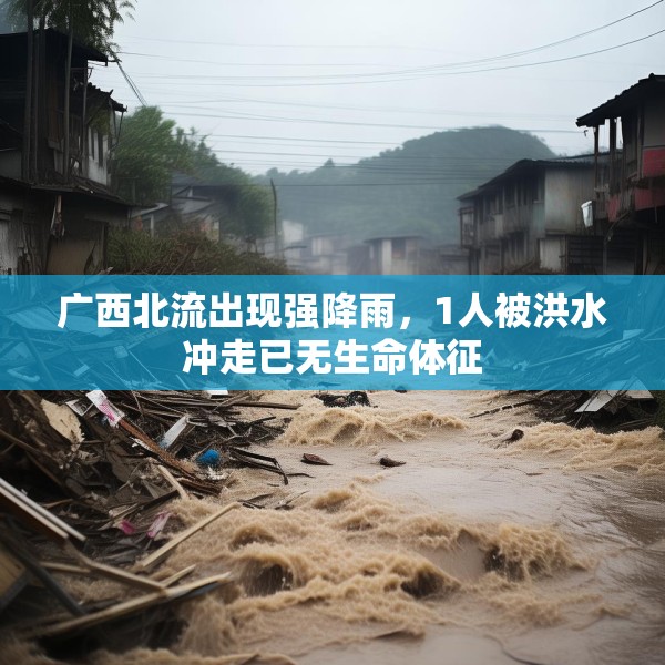 广西北流出现强降雨，1人被洪水冲走已无生命体征