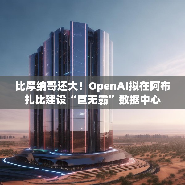 比摩纳哥还大！OpenAI拟在阿布扎比建设“巨无霸”数据中心