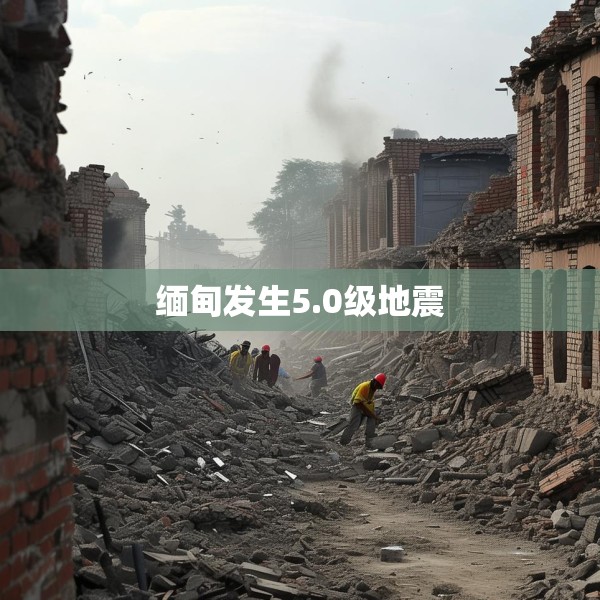 缅甸发生5.0级地震