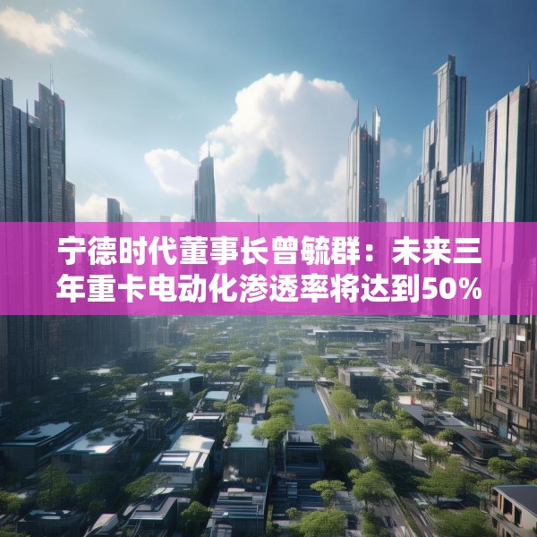 宁德时代董事长曾毓群：未来三年重卡电动化渗透率将达到50%
