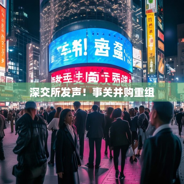 深交所发声！事关并购重组