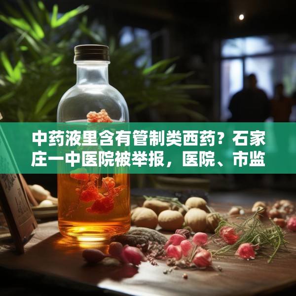中药液里含有管制类西药？石家庄一中医院被举报，医院、市监局回应
