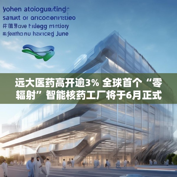 远大医药高开逾3% 全球首个“零辐射”智能核药工厂将于6月正式投入运营