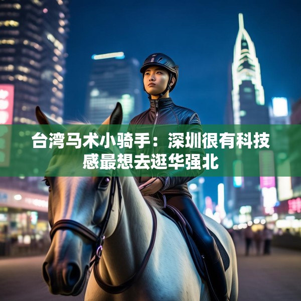 台湾马术小骑手：深圳很有科技感最想去逛华强北