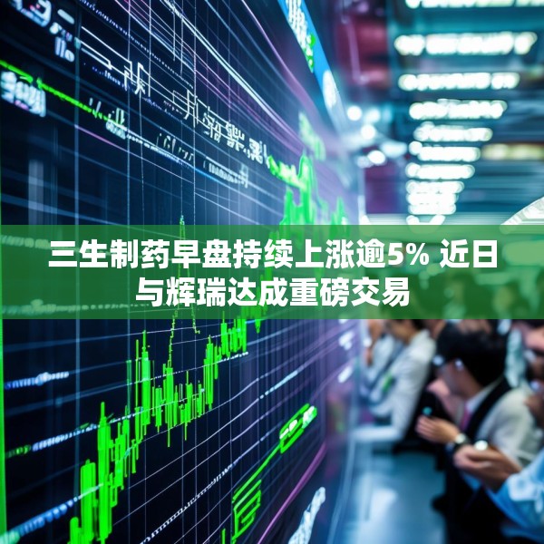 三生制药早盘持续上涨逾5% 近日与辉瑞达成重磅交易