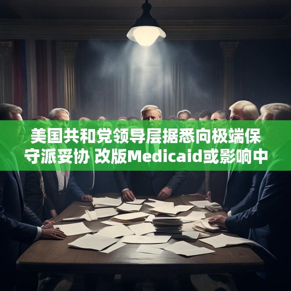 美国共和党领导层据悉向极端保守派妥协 改版Medicaid或影响中期选举选情