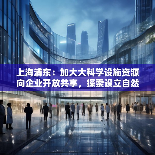 上海浦东：加大大科学设施资源向企业开放共享，探索设立自然科学基金